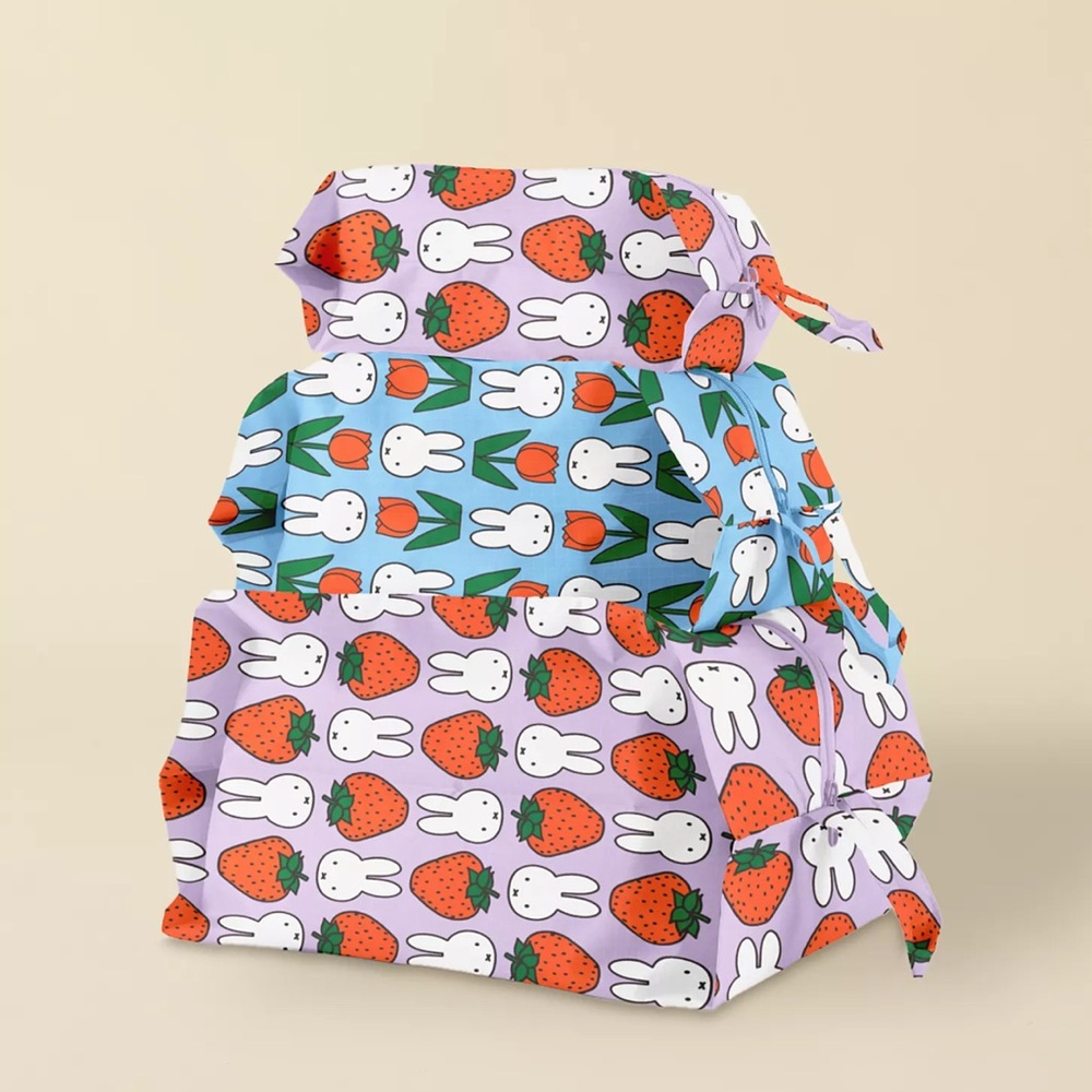 BAGGU & Miffy 3D Travel Zip Pouch Set Urban Oufitter Exclusive NEW